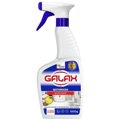 Засіб для миття ванної кімнати та сантехніки GALAX das PowerClean "Антиналіт", 500г 000730 фото