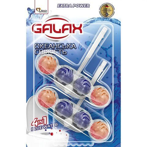 Galax das PowerClean Засіб для чищення туалету Океанська свіжість 55г х 2 шт 005407 фото