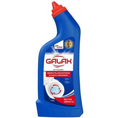 Засіб для чищення унітазу "Galax" das PowerClean "Свіжість Атлантики" ,750г 000754 фото