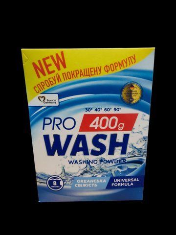 Порошок для прання універсальний "Океанська свіжість" "ProWash", 400г 005674 фото
