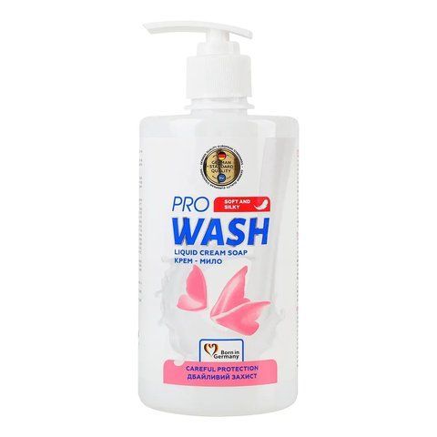 PRO WASH Рідке крем-мило "Дбайливий захист" 470г 001157 фото