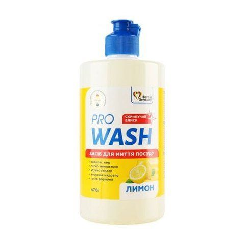 PRO WASH Засіб для миття посуду "Лимон" 470г 724106 фото